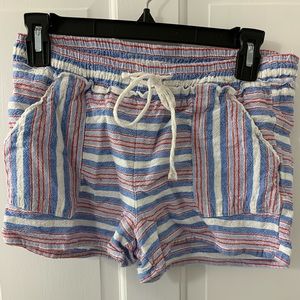 red white and blue shorts